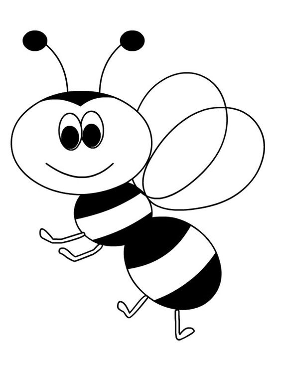 hình tô màu con ong đẹp