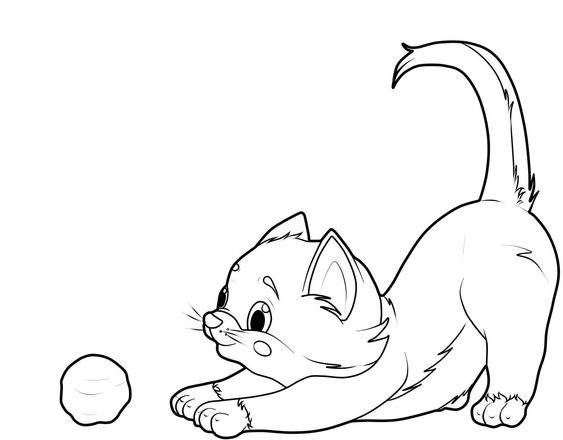 Hình ảnh Vẽ Tranh Tô Màu Mèo Con Dễ Thương Phác Thảo Bản Vectơ PNG , Vẽ  Cánh, Vẽ Chiếc Nhẫn, Vẽ Mèo Con PNG và Vector với nền trong suốt để