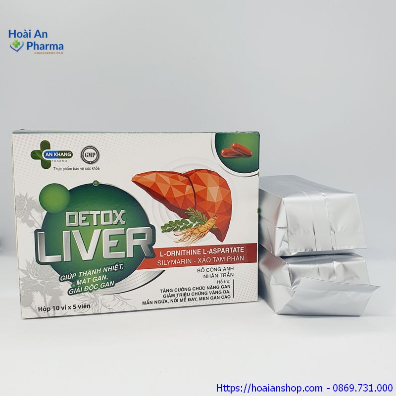 Detox liver hỗ trợ giải độc gan và cải thiện chức năng gan